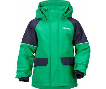 Didriksons Ese Kids Jacket – Vandtæt børnejakke m. for – Grøn