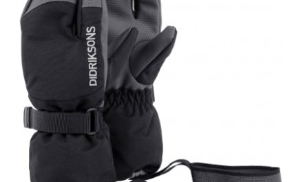 Didriksons Fossa Kids Three-Finger Gloves – Handske Børn – Sort