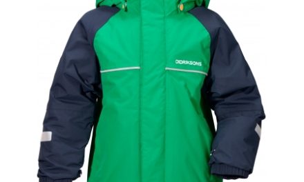 Didriksons Idde Kids Jacket – Vandtæt børnejakke m. for – Grøn