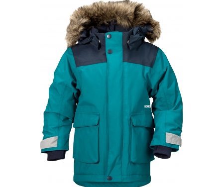 Didriksons Kure Kids Parka – Vandtæt børnejakke m. for – Blå