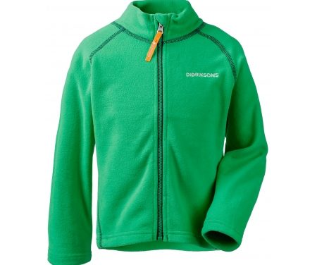 Didriksons Monte Kids Jacket – Fleecejakke Børn – Grøn