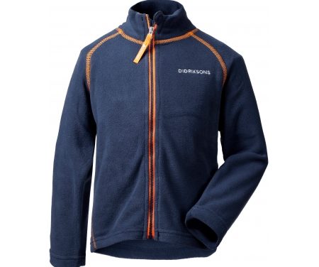 Didriksons Monte Kids Jacket – Fleecejakke Børn – Navy