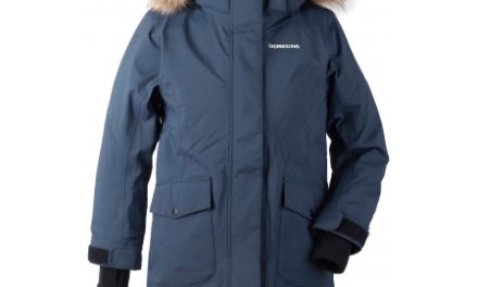 Didriksons Sassen Girls Parka – Vandtæt børnejakke m. for – Navy
