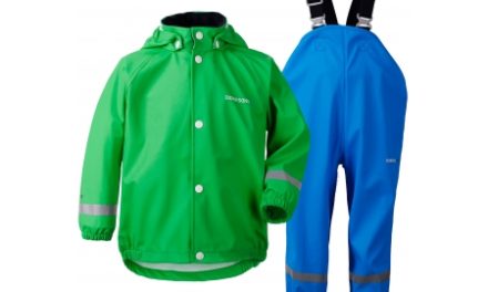 Didriksons Slaskeman Kids Set – Regntøj Børn – Grøn/Blå