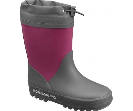 Didriksons Slush Kids W Boots – Gummistøvler med foer – Mørk Lilla