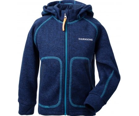 Didriksons Strokken Kids Jacket – Fleecejakke Børn – Navy