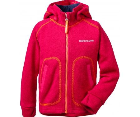 Didriksons Strokken Kids Jacket – Fleecejakke Børn – Pink