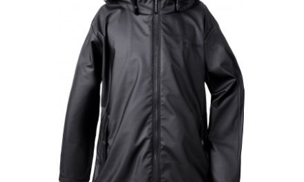 Didriksons Tia Girls Galon Jacket – Regnjakke Børn – Sort
