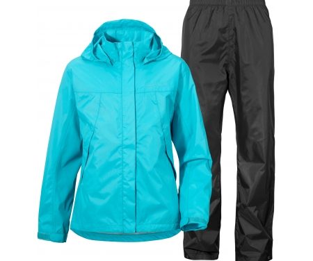 Didriksons Tigris Girls Set – Regnsæt Børn – Turkis/Sort