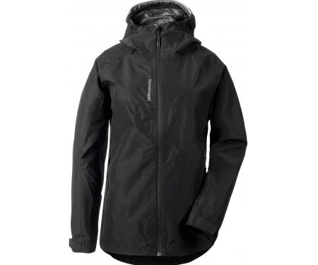 Didriksons Tuba Womens Jacket – Regnjakke Dame – Sort