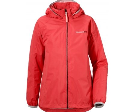 Didriksons Vivid Girls Jacket – Regnjakke Børn – Rød