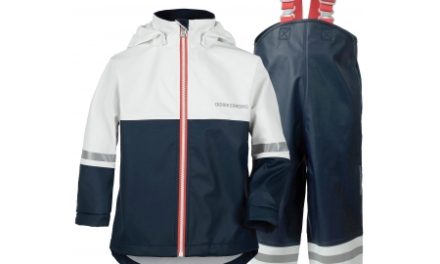 Didriksons Waterman Kids Set – Regntøj Børn – Navy/Hvid