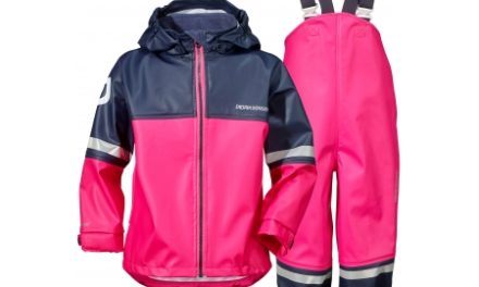 Didriksons Waterman Kids Set – Regntøj – Pink