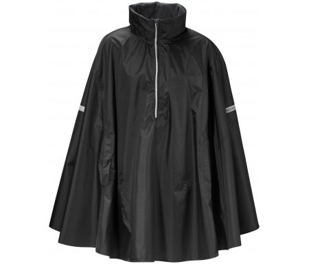 Didriksons Wheely Unisex Cape – Poncho/Regnslag – Sort