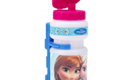 Drikkeflaske med holder til cykel – Frost motiv