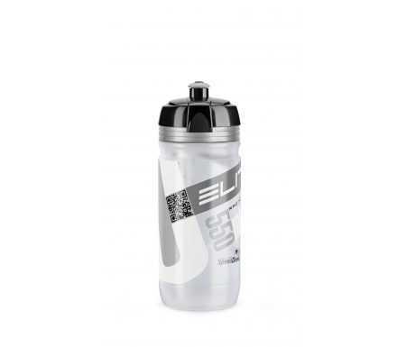 Elite Corsa – Drikkeflaske 550ml  – 100% Biologisk nedbrydelig – Klar/Sølv