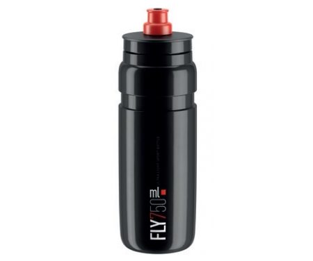 Elite Fly – Drikkeflaske 750ml  – 100% Biologisk nedbrydelig – Sort med rød logo