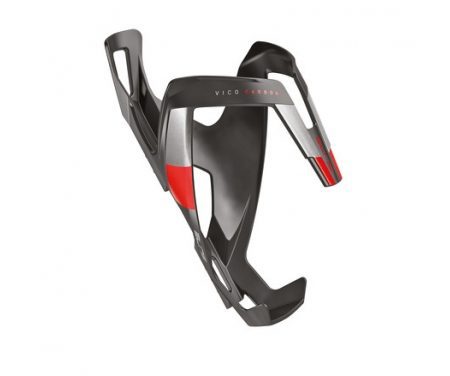 Elite Vico Carbon – Flaskeholder 23 gram – Matsort/Rød