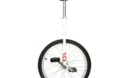 Ethjulet cykel 20" hjul Hvid