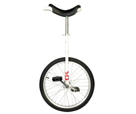 Ethjulet cykel 20" hjul Hvid