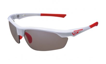 Exustar – Løbe- og cykelbrille –  Fotokromiske linser – Hvid og rød