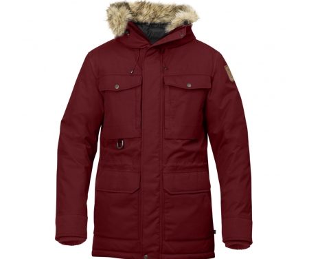 Fjällräven Polar Guide Parka – Vinterjakke – Mørkerød – Str. XS