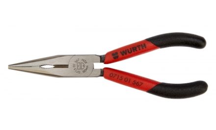 Fladrundtang/Spidstang Würth med skridsikker greb og god arbejdskomfort