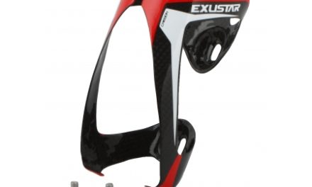 Flaskeholder Exustar Karbon Fiber Sort