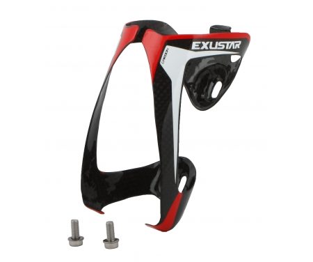 Flaskeholder Exustar Karbon Fiber Sort