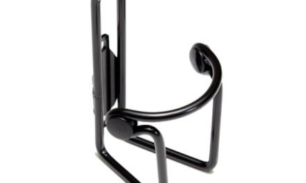 Flaskeholder Lux i Aluminium Sort