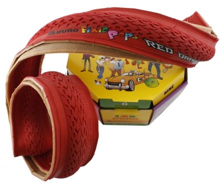 Foldedæk 700 x 24c Duro Fixie rød