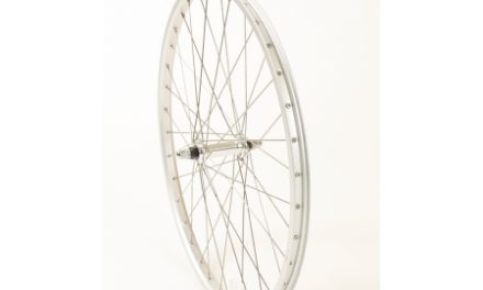 Forhjul 24 x 1,75 alu fælg sølv