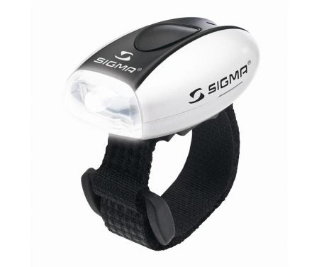 Forlygte Sigma MicroLight II Hvid med batterier