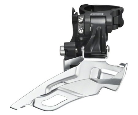 Forskifter Shimano Deore 3 x 10 gear til sadelrørs montering – Sølv