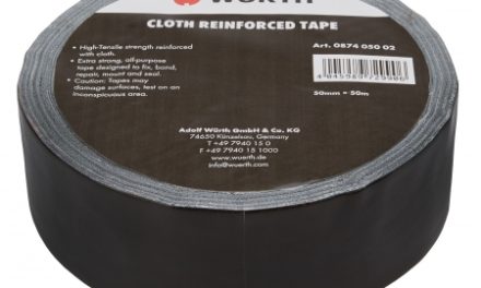 Gaffatape Würth sort til allround opgaver