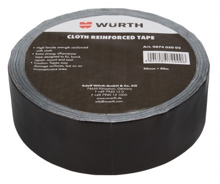 Gaffatape Würth sort til allround opgaver