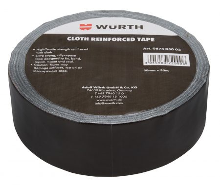 Gaffatape Würth sort til allround opgaver