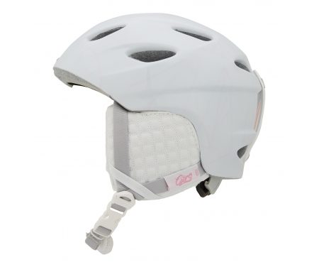 Giro Ember – Dame Skihjelm 52-55,5 cm – Mat hvid med lyserød