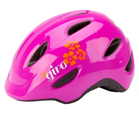 Giro Scamp børnecykelhjelm – Pink blomst