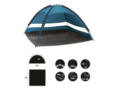 Grand Canyon Tampa – Strandtelt – Sort/Turkis