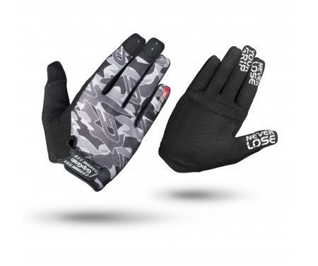 GripGrab 1041 Rebel – Cykelhandsker til MTB – Lang – Grå camouflage