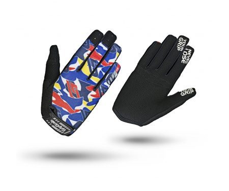GripGrab 1051 Rebel – Cykelhandsker til MTB – Junior – Blå camouflage