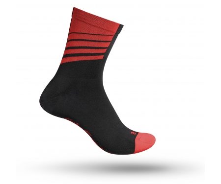 GripGrab 3014 Racing Stripes – Cykelstrømpe – Sort/Rød