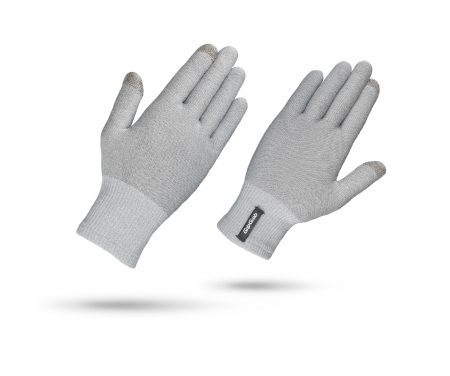 GripGrab Merino Liner – Touchskærm cykelhandske – Grå