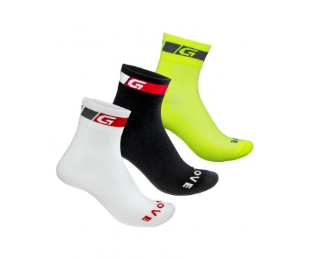GripGrab Tricolore Regular Cut – 3 stk cykelstrømper