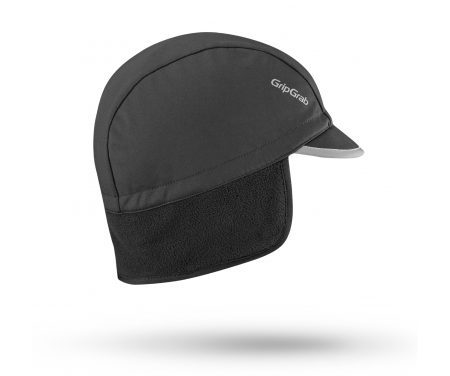 GripGrab Winter Cap – Cykelhue med skygge – Sort