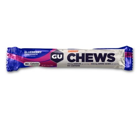 GU Chews – Energi vingummi – Blueberry Pomegranate – 54 gram