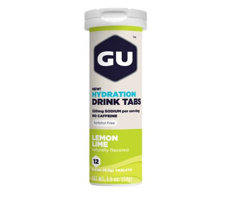 GU Hydration Tabs – Lemon Lime – 1  x 12 stk.