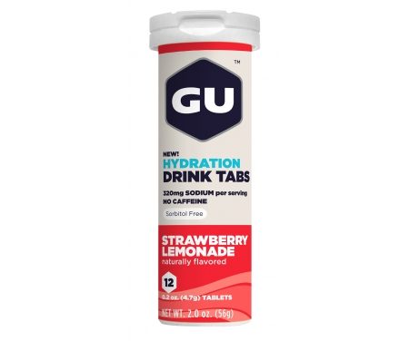GU Hydration Tabs – Strawberry Lemonade – 1  x 12 stk.