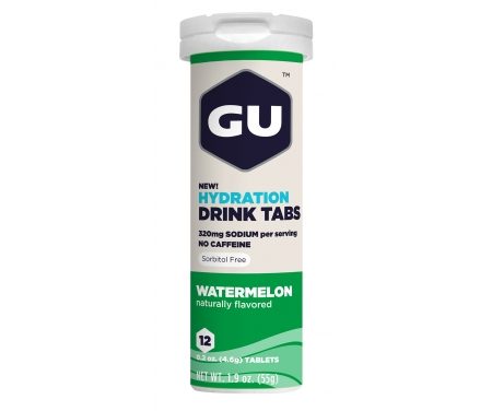 GU Hydration Tabs – Watermelon – 1  x 12 stk.